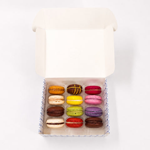 Caixa Macarons Sabores - 12 unidades