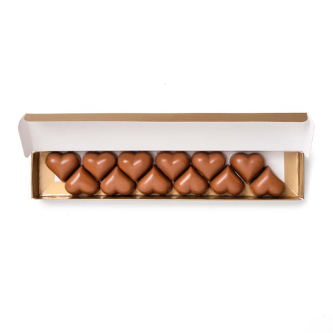 Caixa de Corações Chocolate de Leite